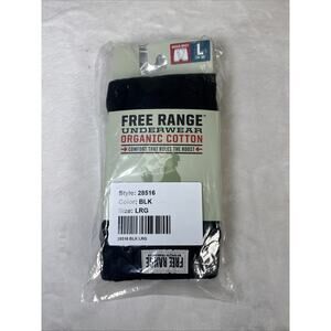 NIP Duluth Trading Free Range Men's Black Cotton Boxer Shorts L 36-38 Underwear